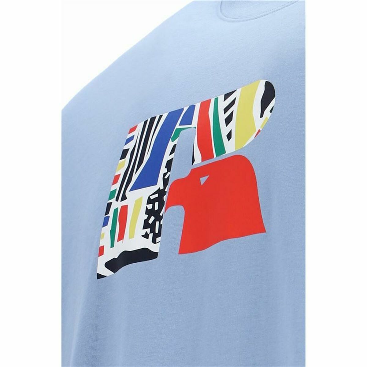 T-shirt med kortärm Herr Russell Athletic Emt E36211 Blå Indigo - 4