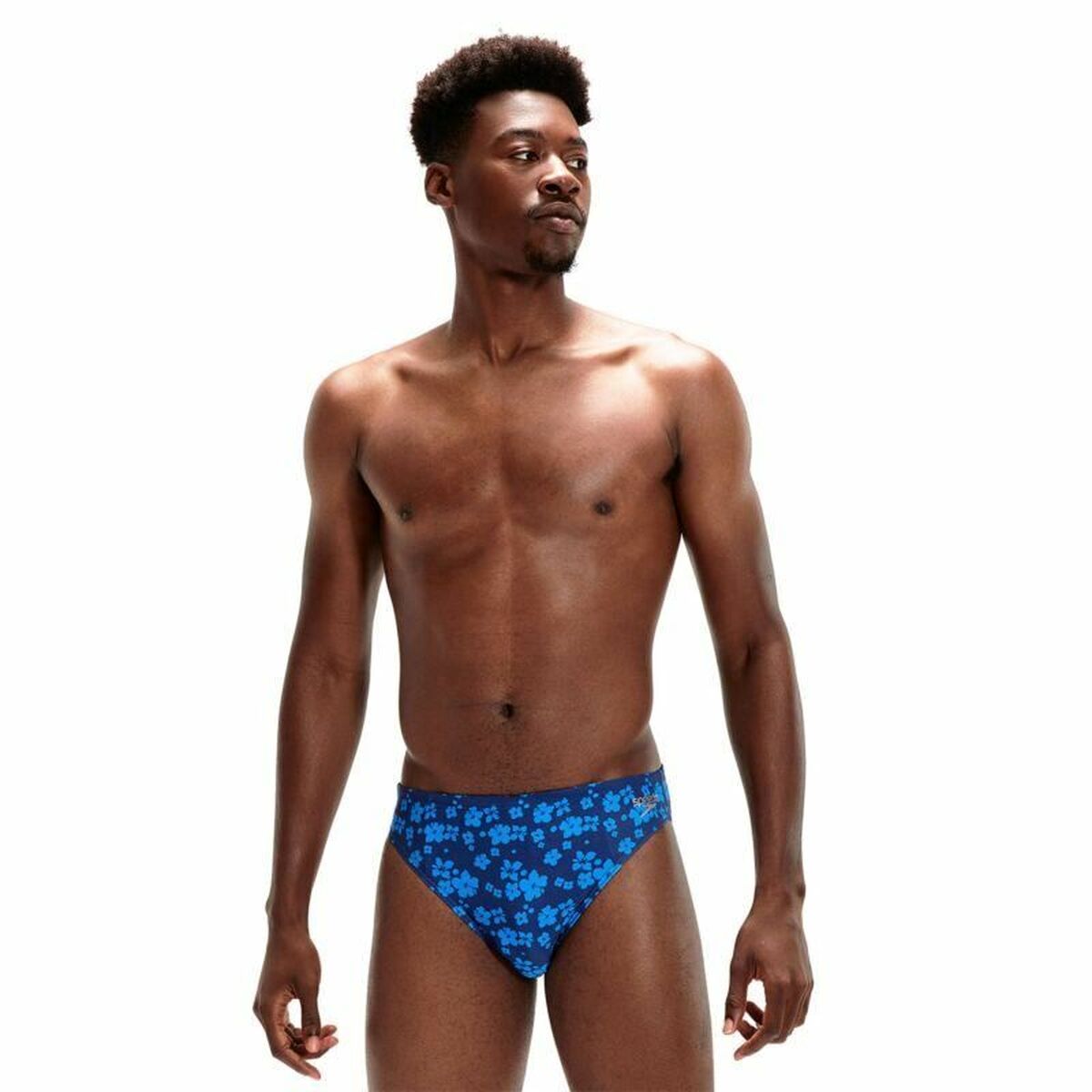 Baddräkt Herr Speedo Allover Brief Blå - 4