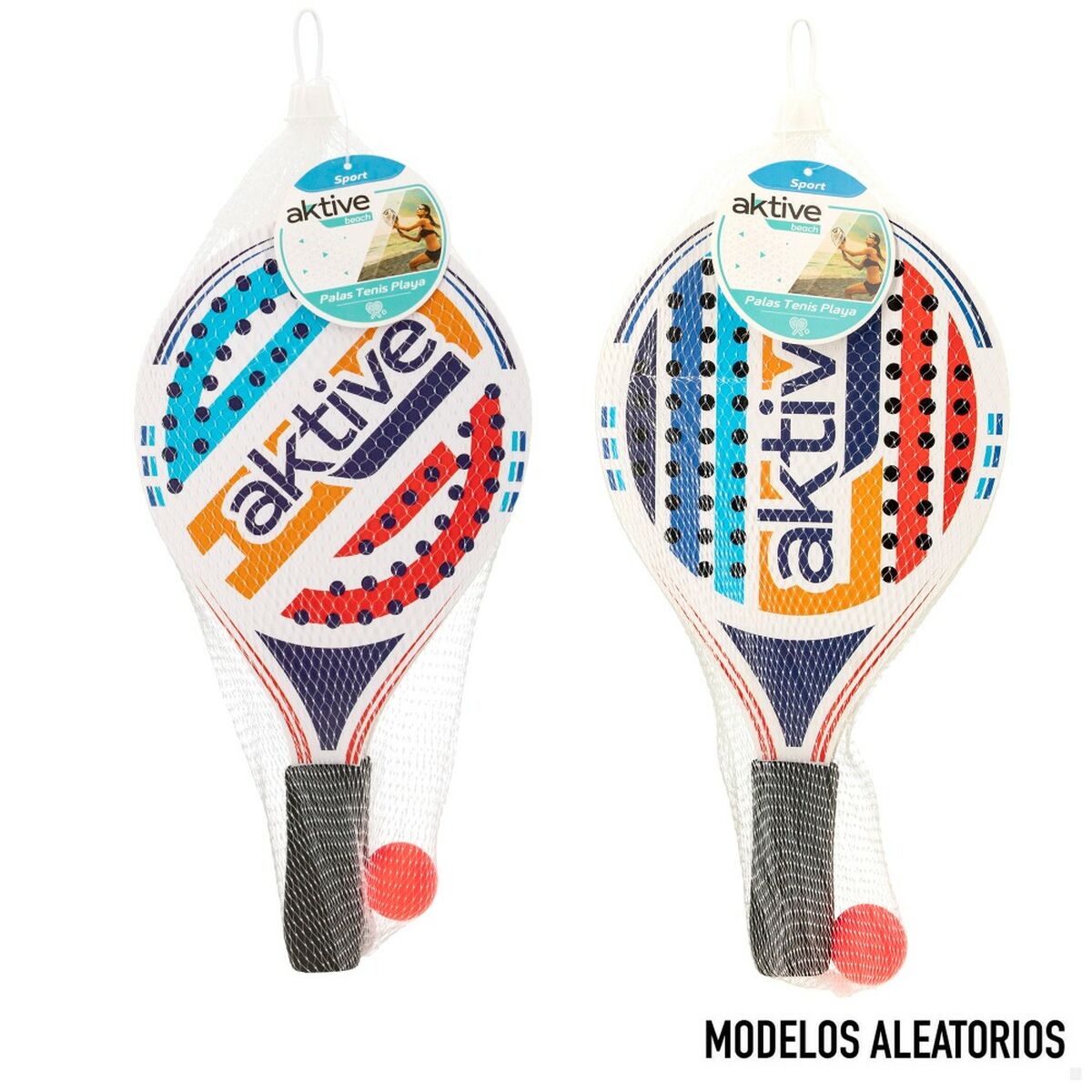 Strandspadar med boll Aktive Trä 19,5 x 38 cm (24 antal) - 8
