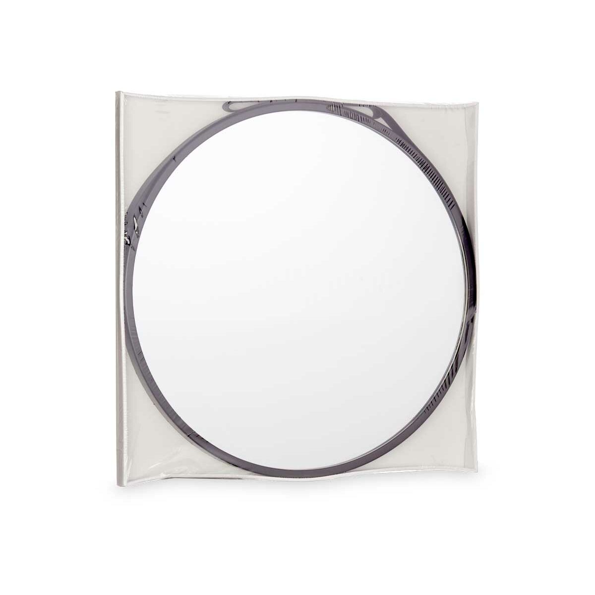 Väggspegel Svart Glas Konstläder 60 x 60 x 3 cm (4 antal) - 4