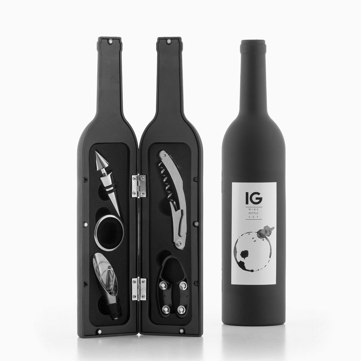 Vinlåda Flaska InnovaGoods 5 Delar - 22