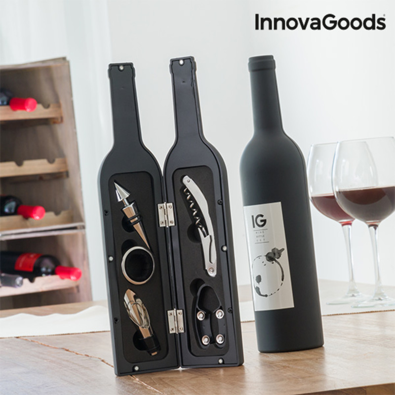 Vinlåda Flaska InnovaGoods 5 Delar - 9