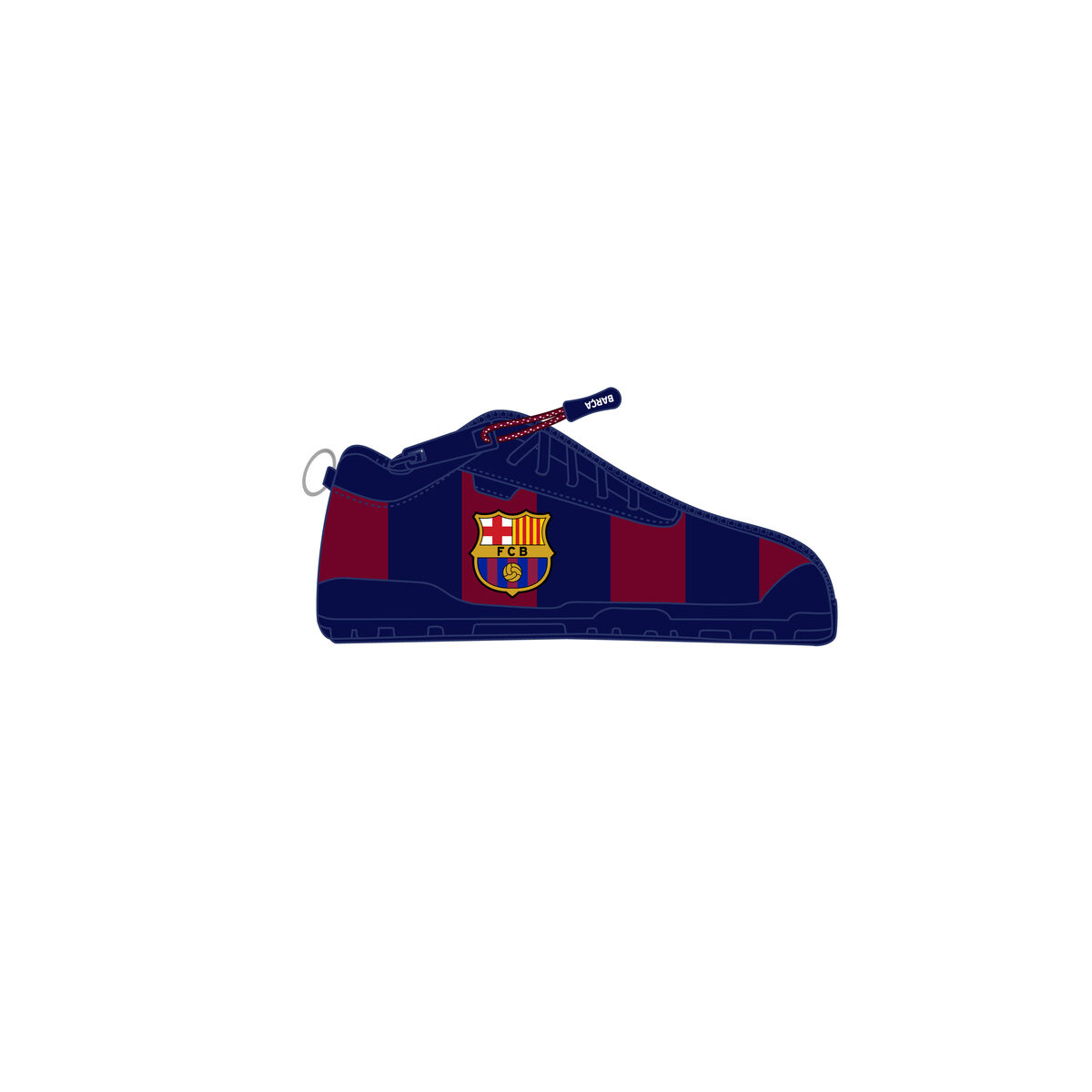 Skolväska F.C. Barcelona Rödbrun Marinblå 24 x 10 x 2 cm