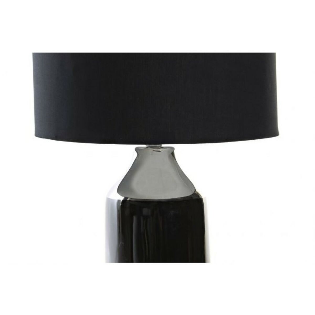 Bordslampa DKD Home Decor Svart Multicolour Silvrig Metall Stengods 50 W 220 V 32 x 32 x 52 cm - 6