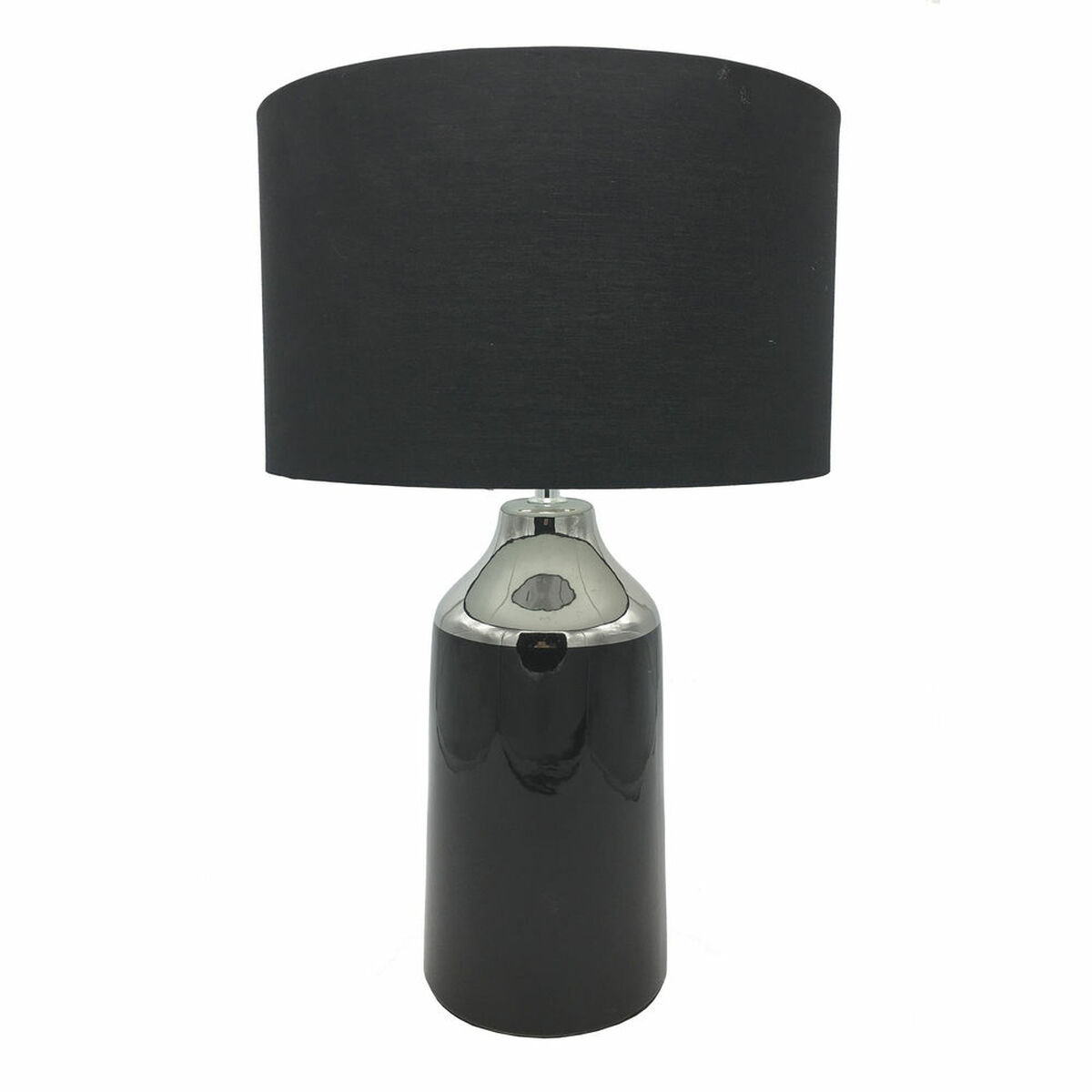 Bordslampa DKD Home Decor Svart Multicolour Silvrig Metall Stengods 50 W 220 V 32 x 32 x 52 cm - 4