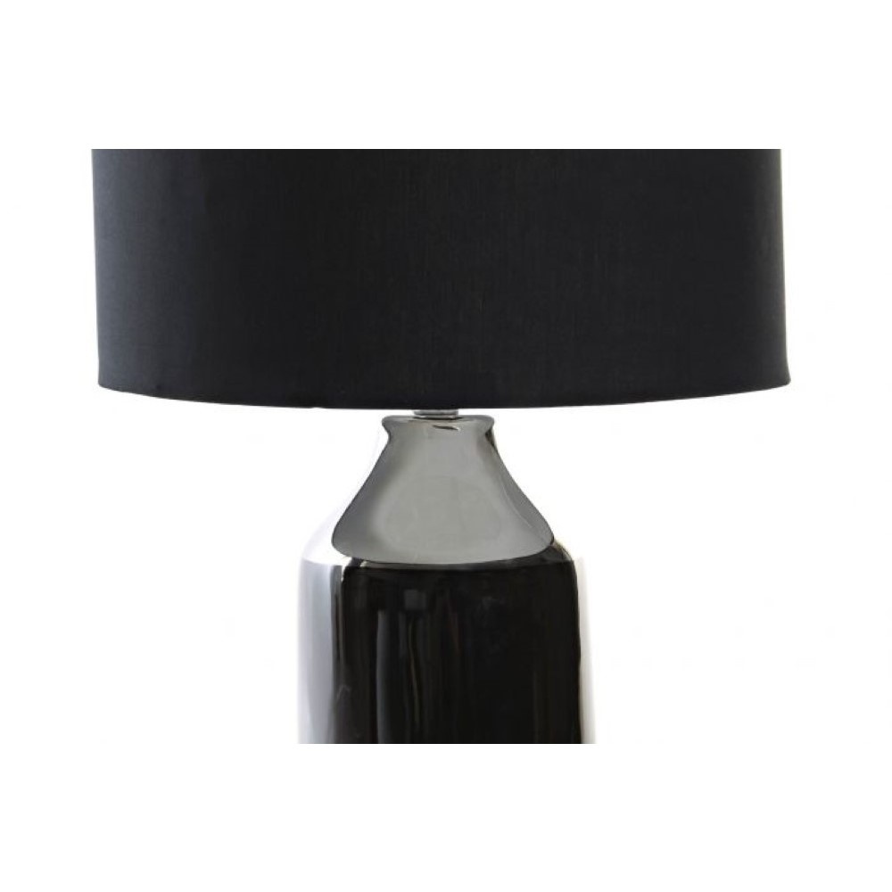 Bordslampa DKD Home Decor Svart Multicolour Silvrig Metall Stengods 50 W 220 V 32 x 32 x 52 cm - 3
