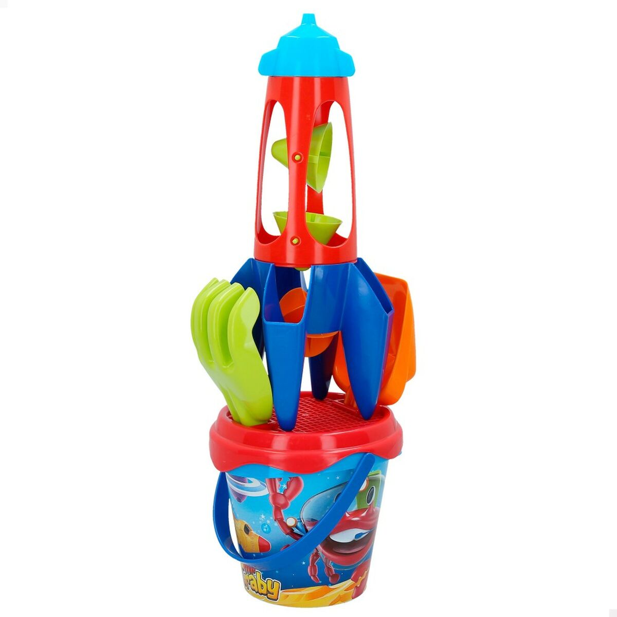 Strandleksaker set Colorbaby Raket polypropen (25 antal) - 5