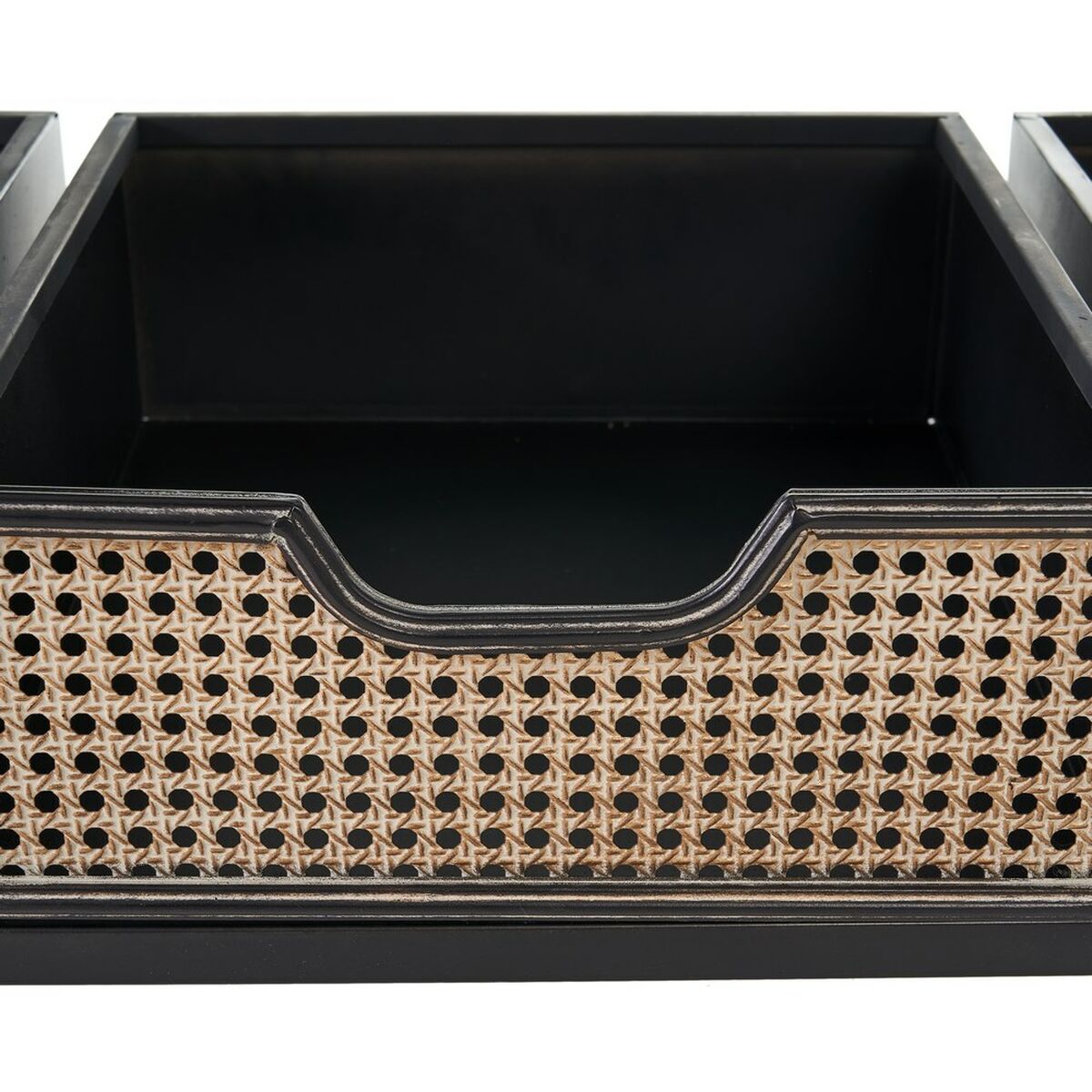 Hallmöbel med lådor BRICK Kapphängare Brun Svart Järn 111 x 37 x 185 cm - 3