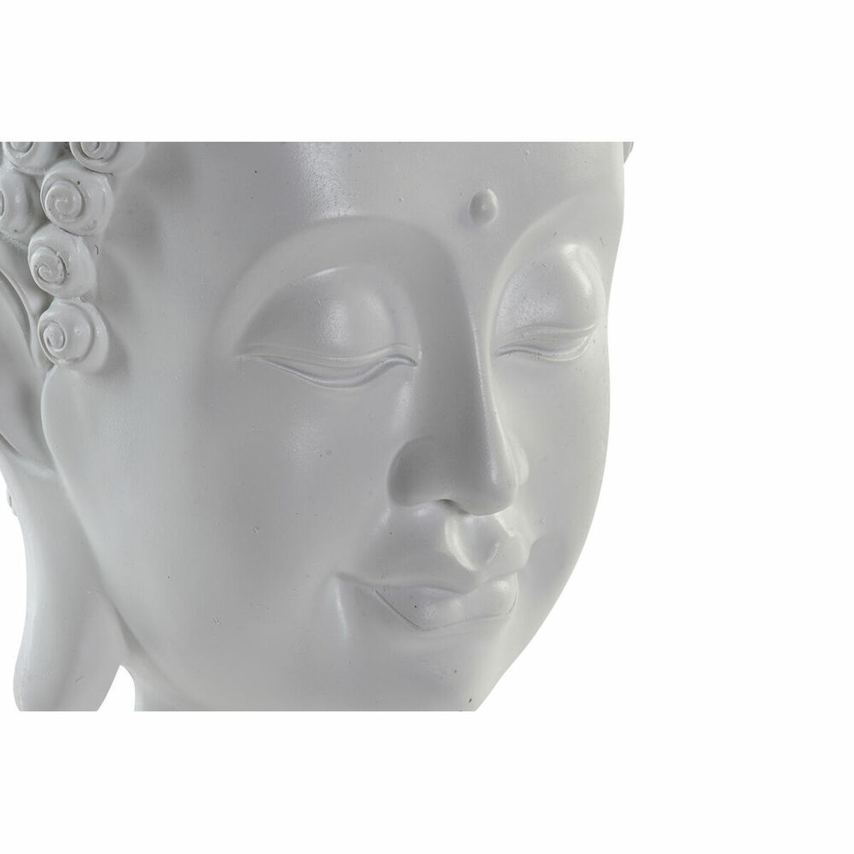 Prydnadsfigur DKD Home Decor Buddha Vit Harts (20 x 20 x 30 cm) - 2