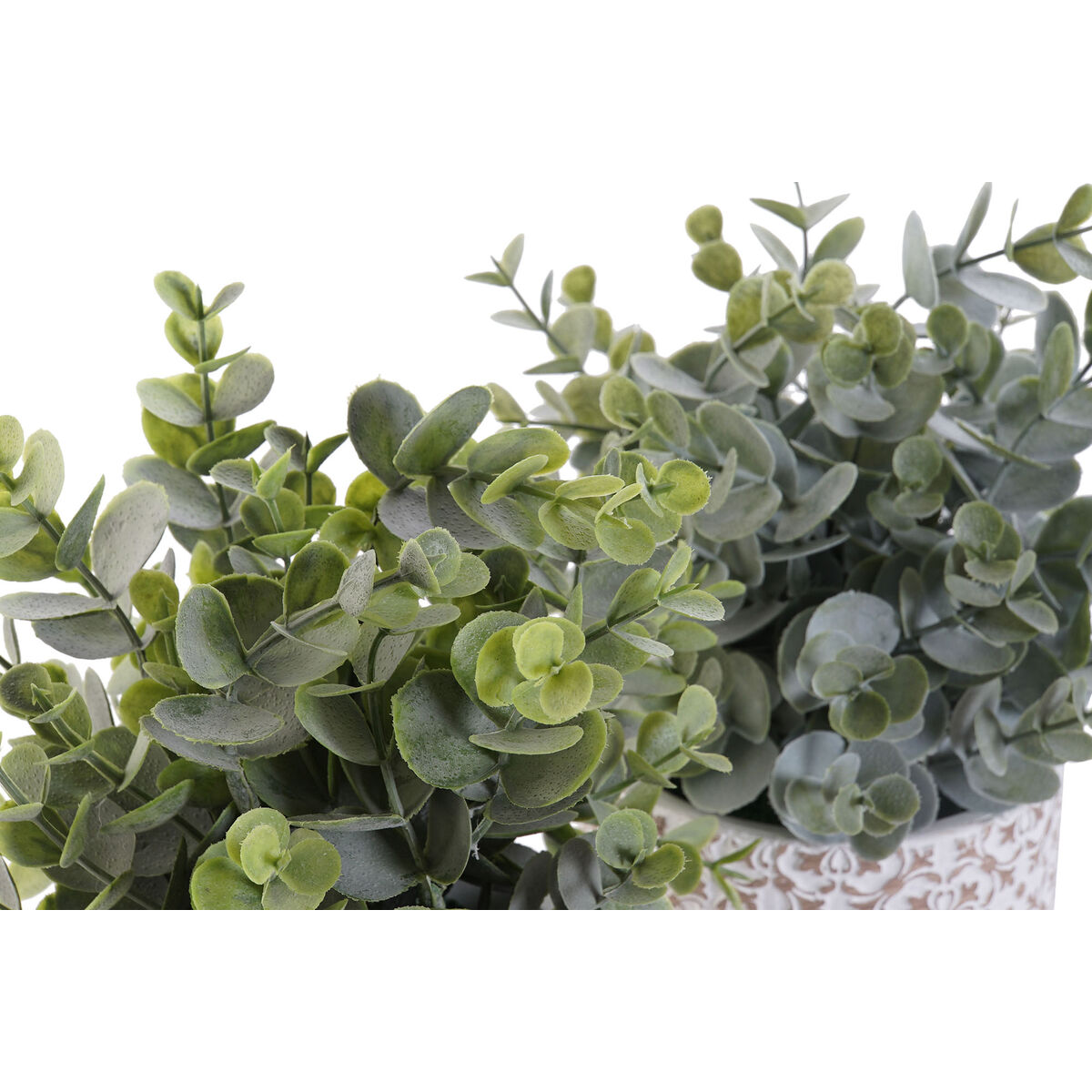 Dekorativ växt DKD Home Decor Vas Grön Harts PE (10,5 x 10,5 x 24 cm) (2 antal) - 2