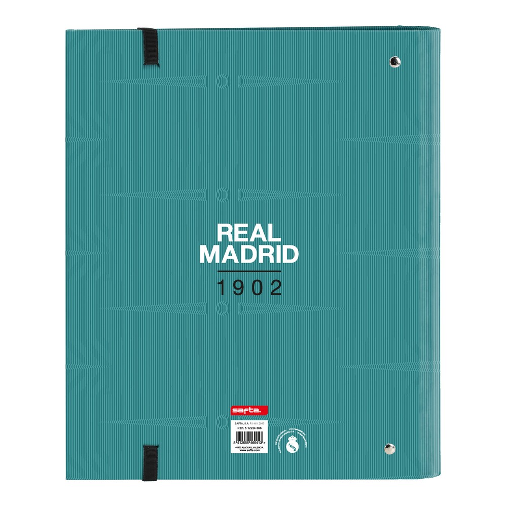 Ringpärm Real Madrid C.F. Vit Turkosgrön 27 x 32 x 3.5 cm (30 mm) - 2