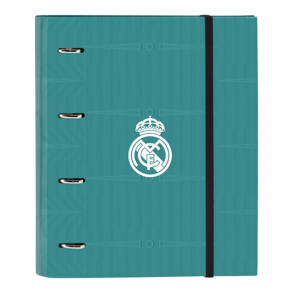 Ringpärm Real Madrid C.F. Vit Turkosgrön 27 x 32 x 3.5 cm (30 mm)