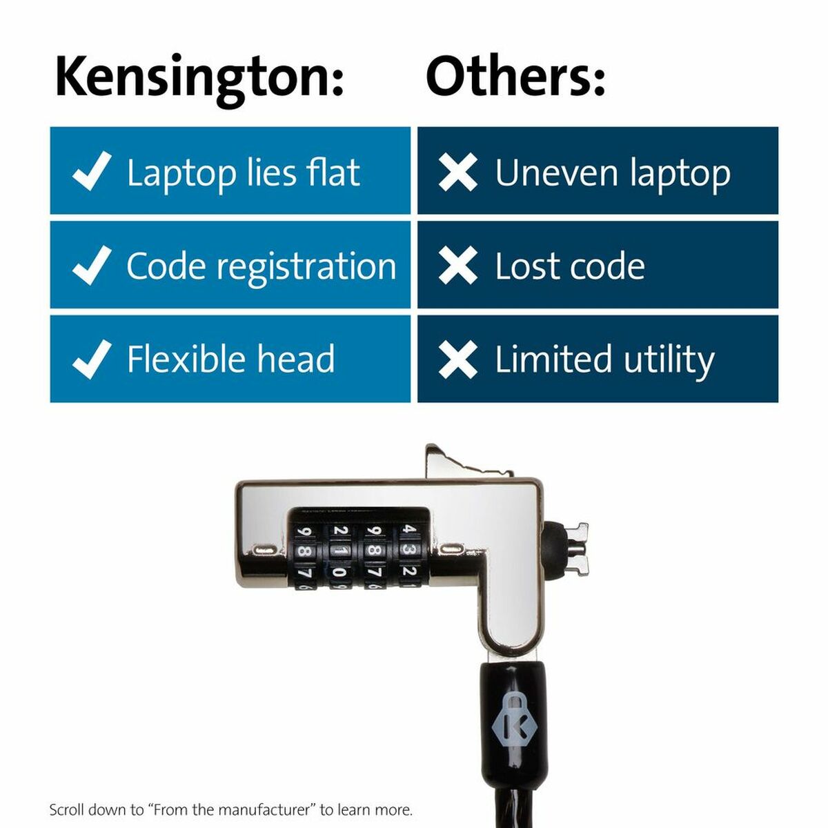 Säkerhetskabel Kensington K60603WW - 3