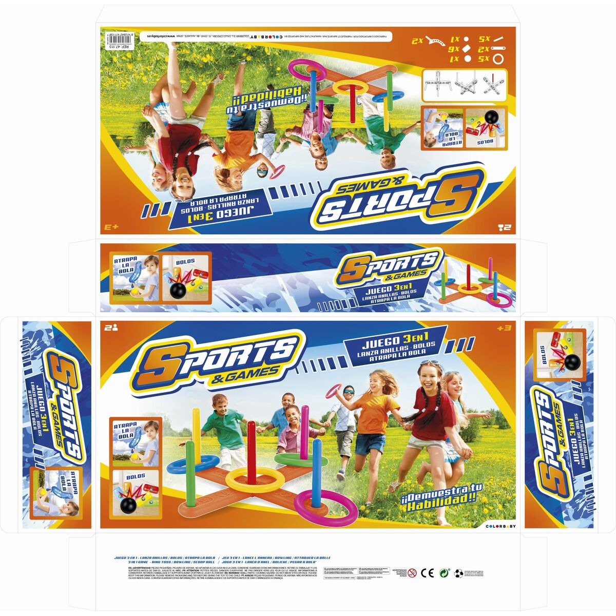 Strandleksaker set Colorbaby 40,5 x 7 x 40,5 cm (4 antal) - 13