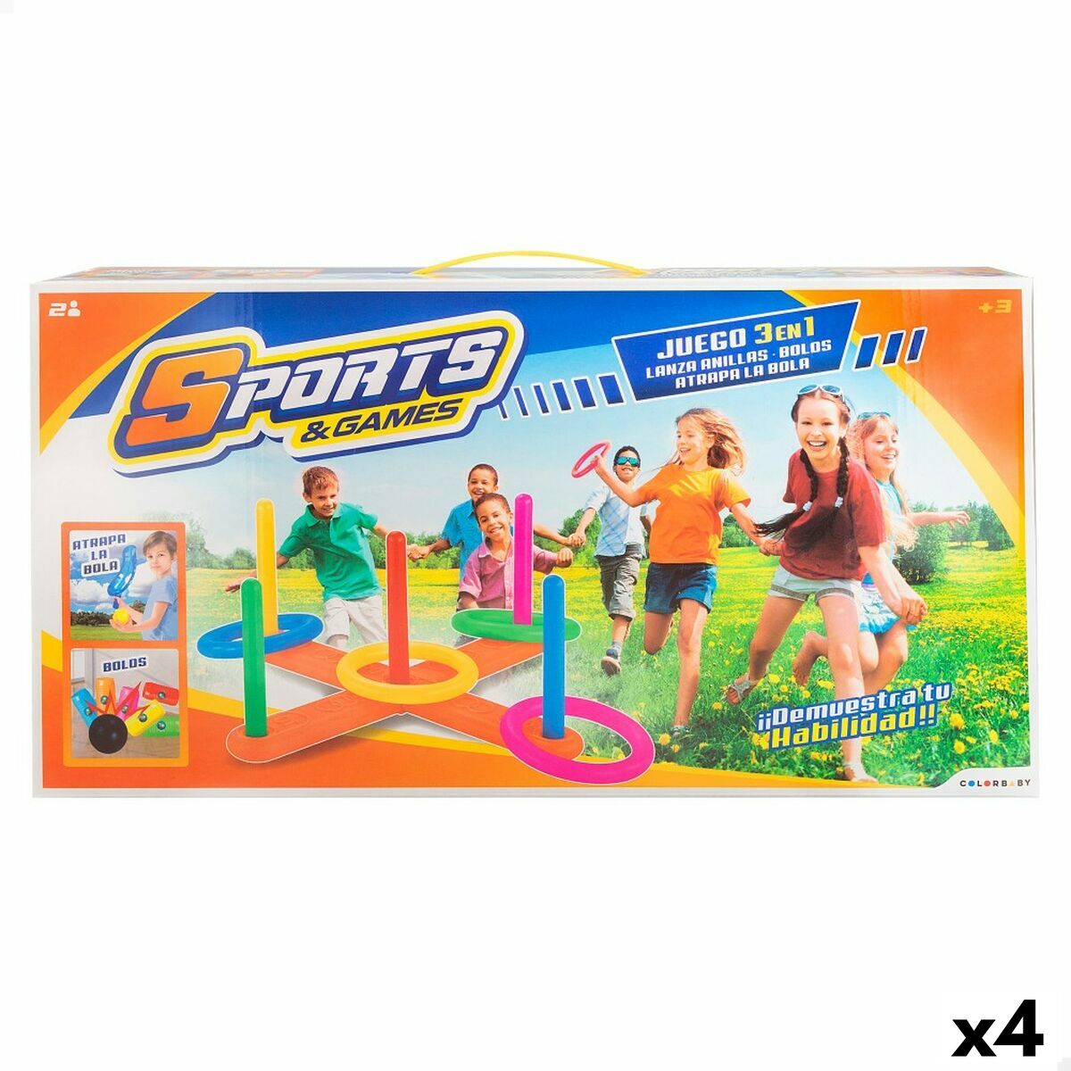 Strandleksaker set Colorbaby 40,5 x 7 x 40,5 cm (4 antal) - 6