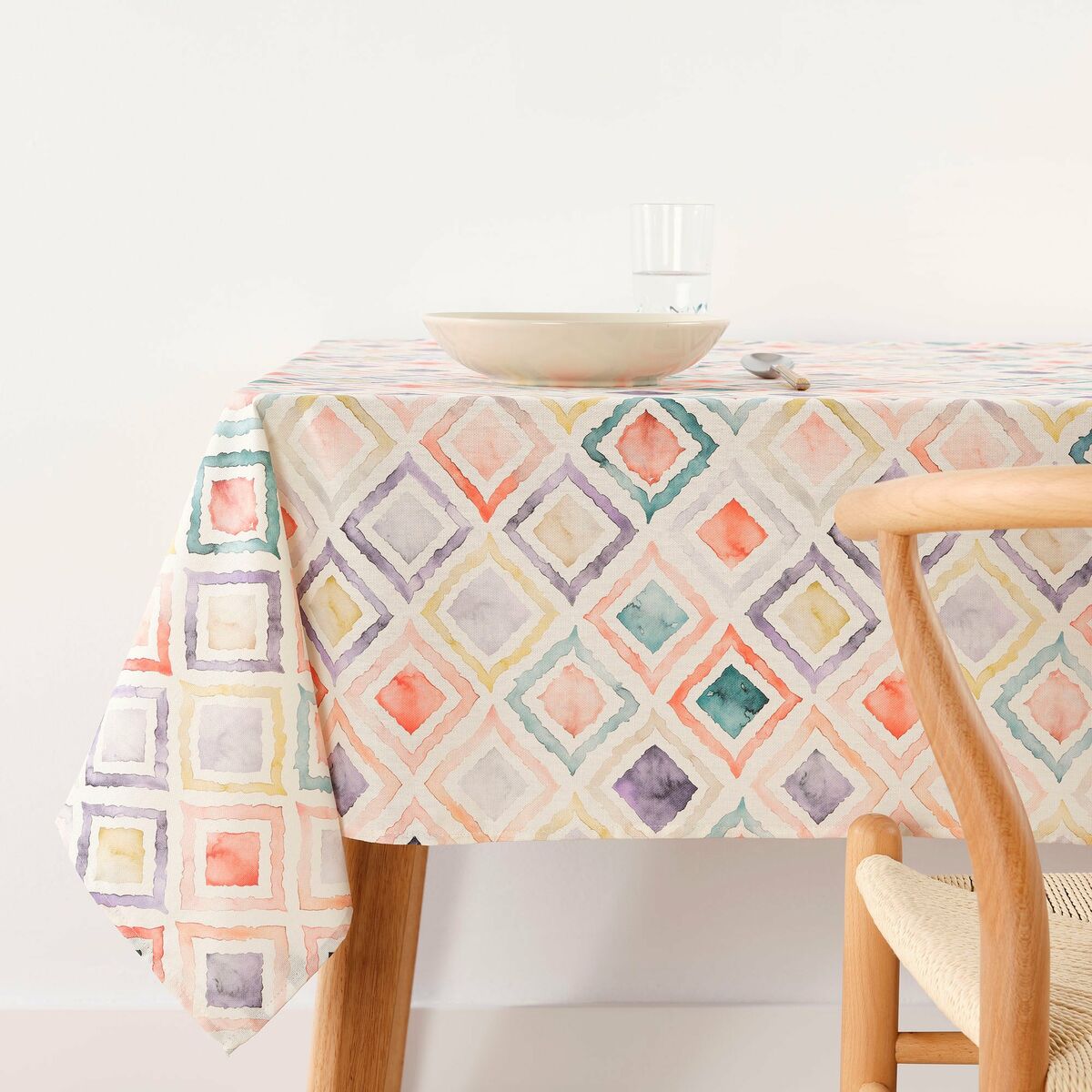 Fläckresistent bordsduk Belum 0120-364 Multicolour 200 x 150 cm Terek