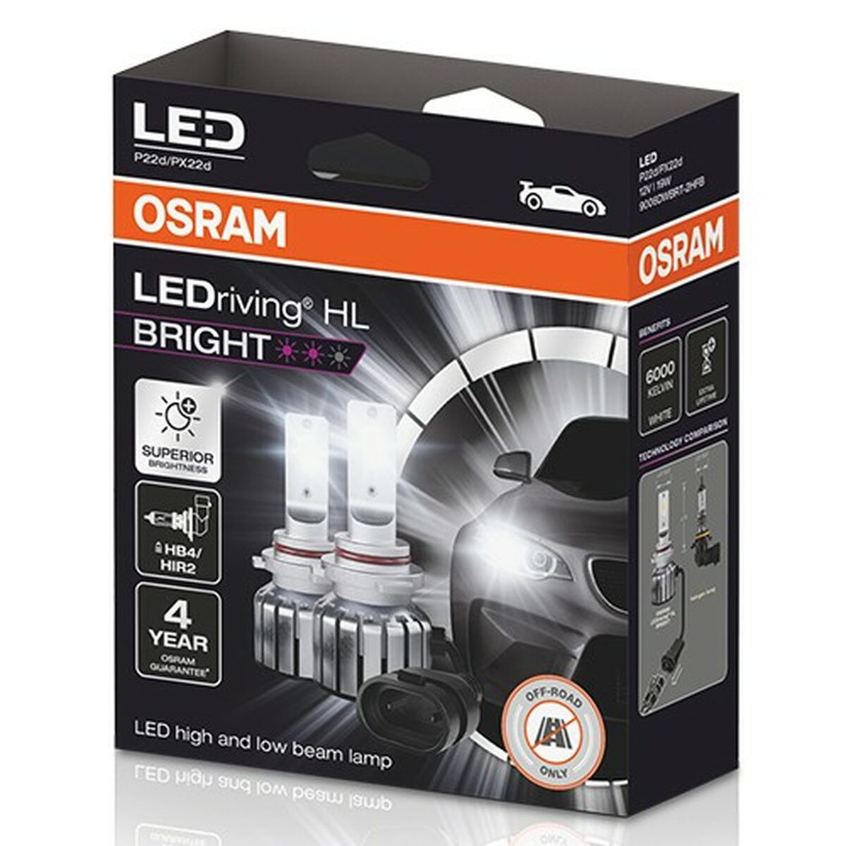 Glödlampa för bil Osram LEDriving HL HB4 12 V