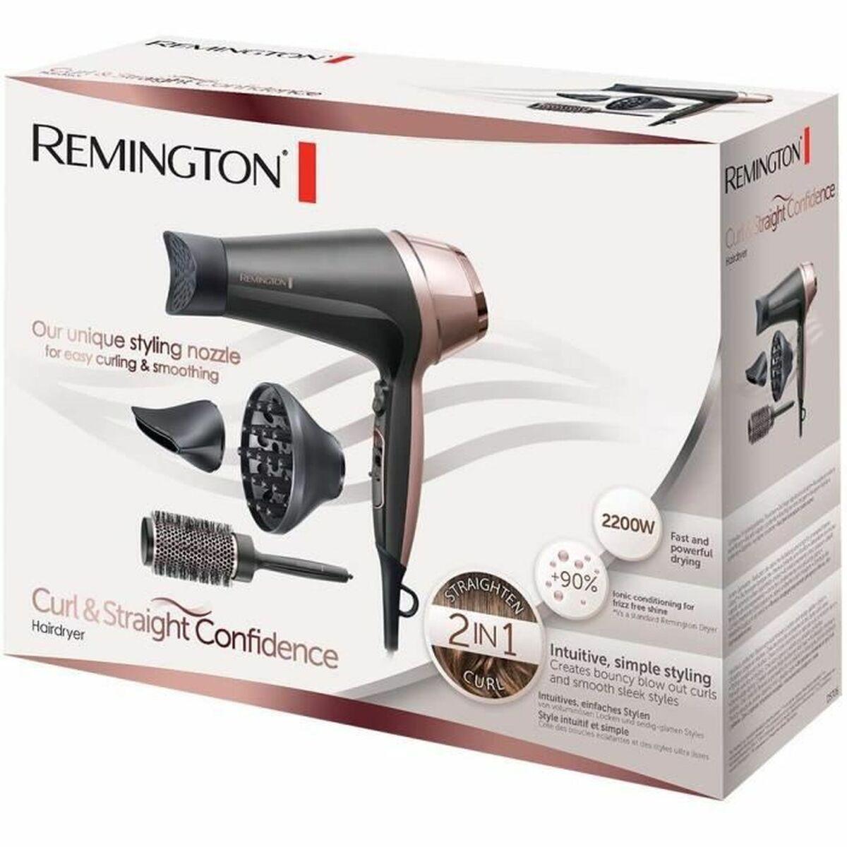 Hårtork Remington D5706 2200 W Svart Rosa 2200 W - 3