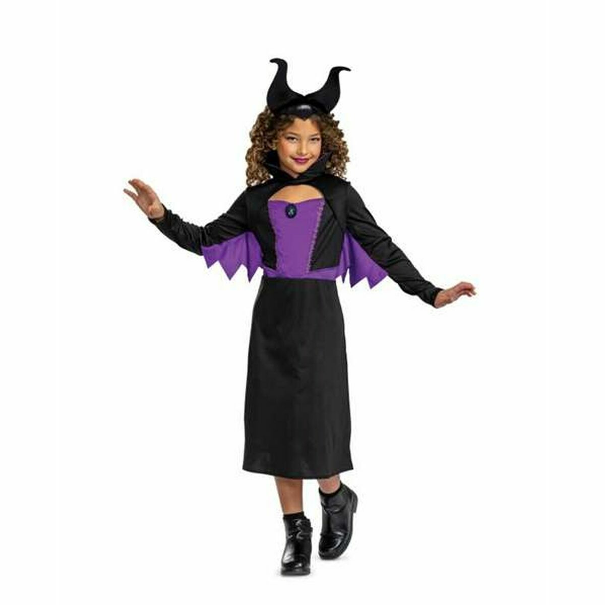 Maskeraddräkt för barn Disney Princess Malefica Classic Purpur Diadem 2 Delar - 2