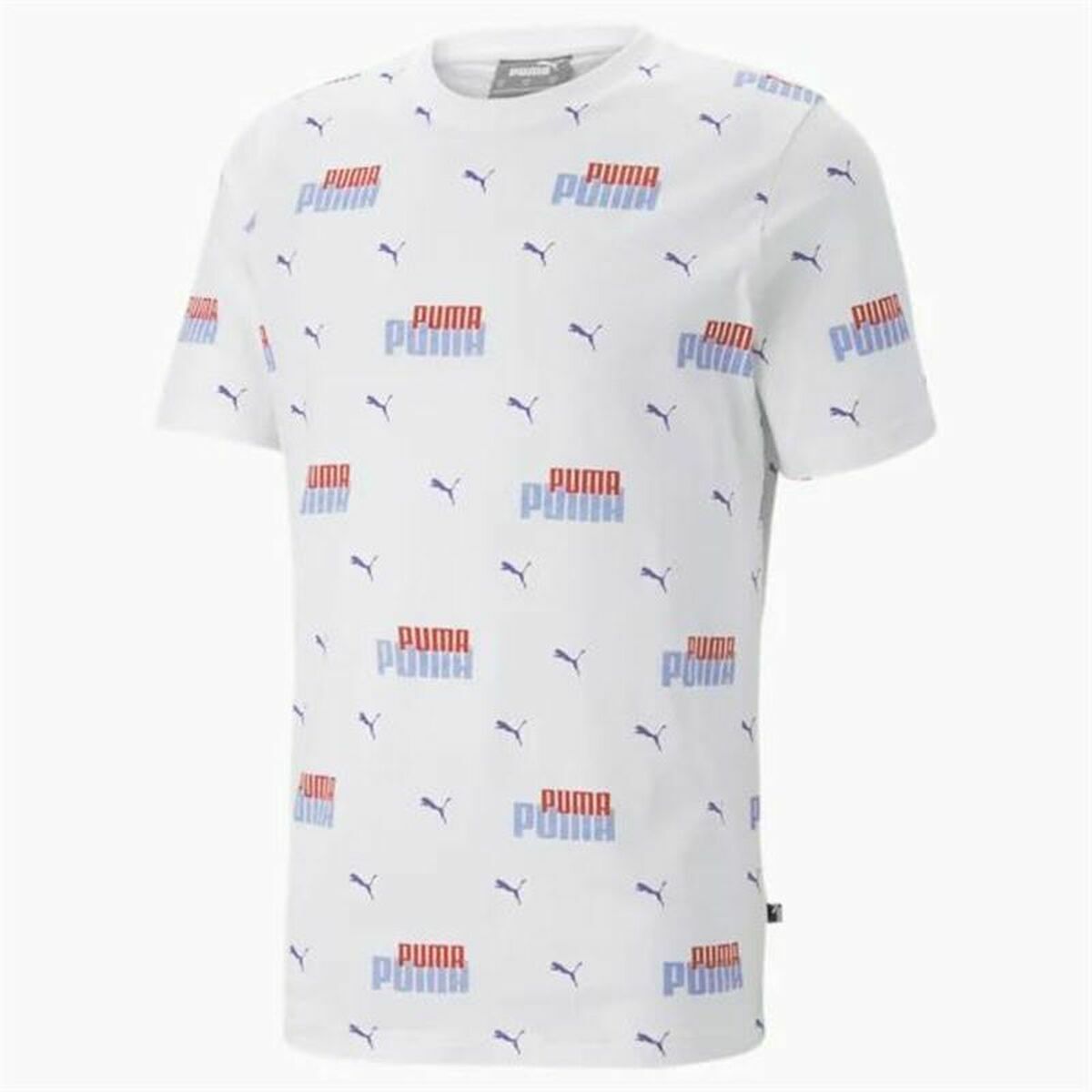 T-shirt med kortärm Herr Puma  Ess+ Logo Power Vit - 4