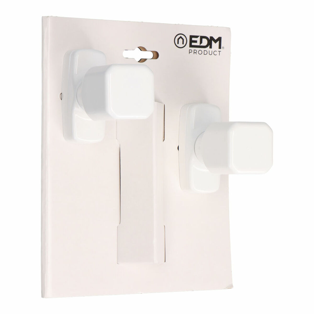 Dörrhandtag EDM 85461 6807 Vit Aluminium 80 x 39 mm - 3