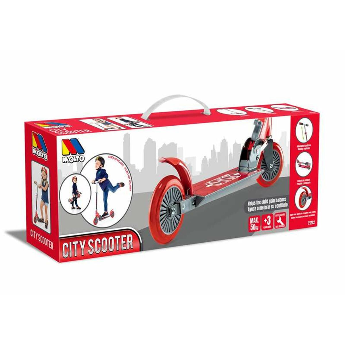 Skooter Moltó Röd 72-77 cm - 7