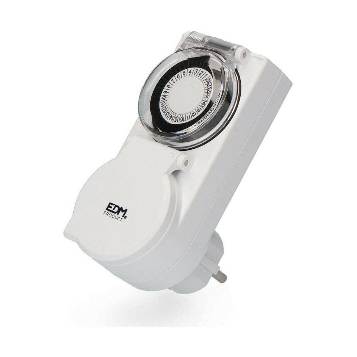 Kontakt med analog programmerare EDM 03012 3500 W 230 V 24 timmar Med lock IP44 - 3