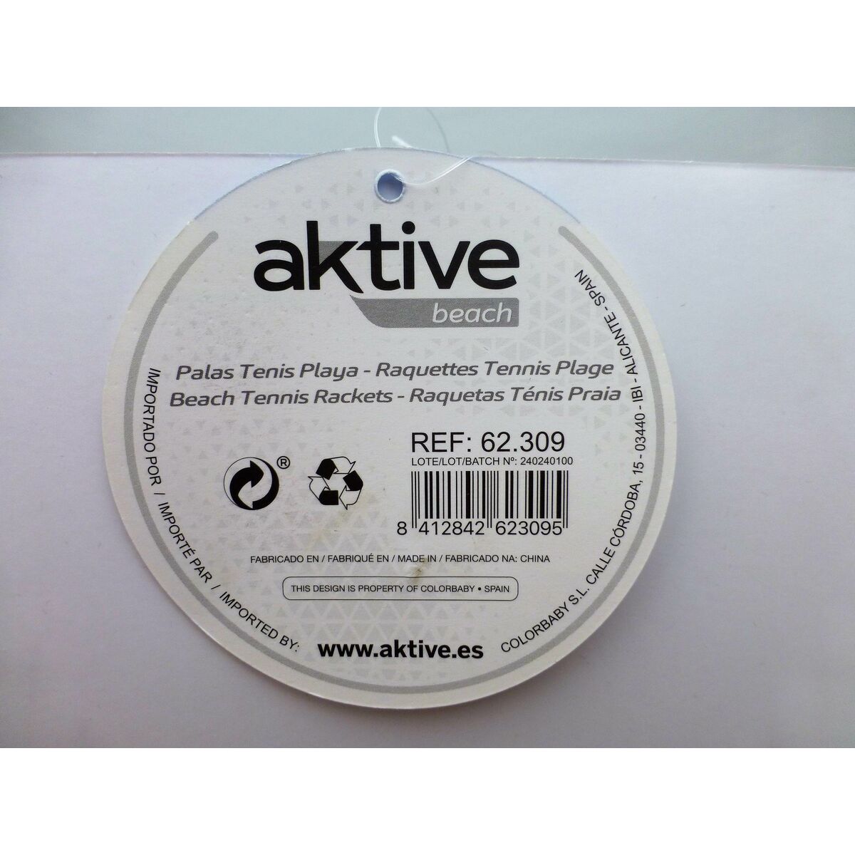 Strandspadar med boll Aktive Trä 20,5 x 39,5 cm (24 antal) - 15