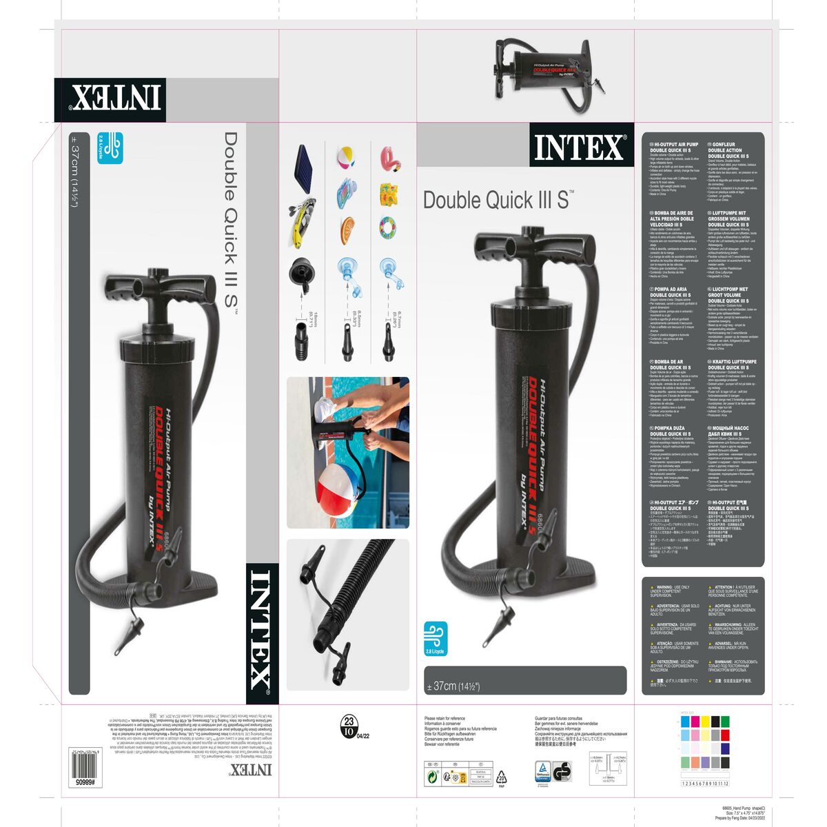 Luftpump Intex Double Quick IIIS (3 antal) - 11
