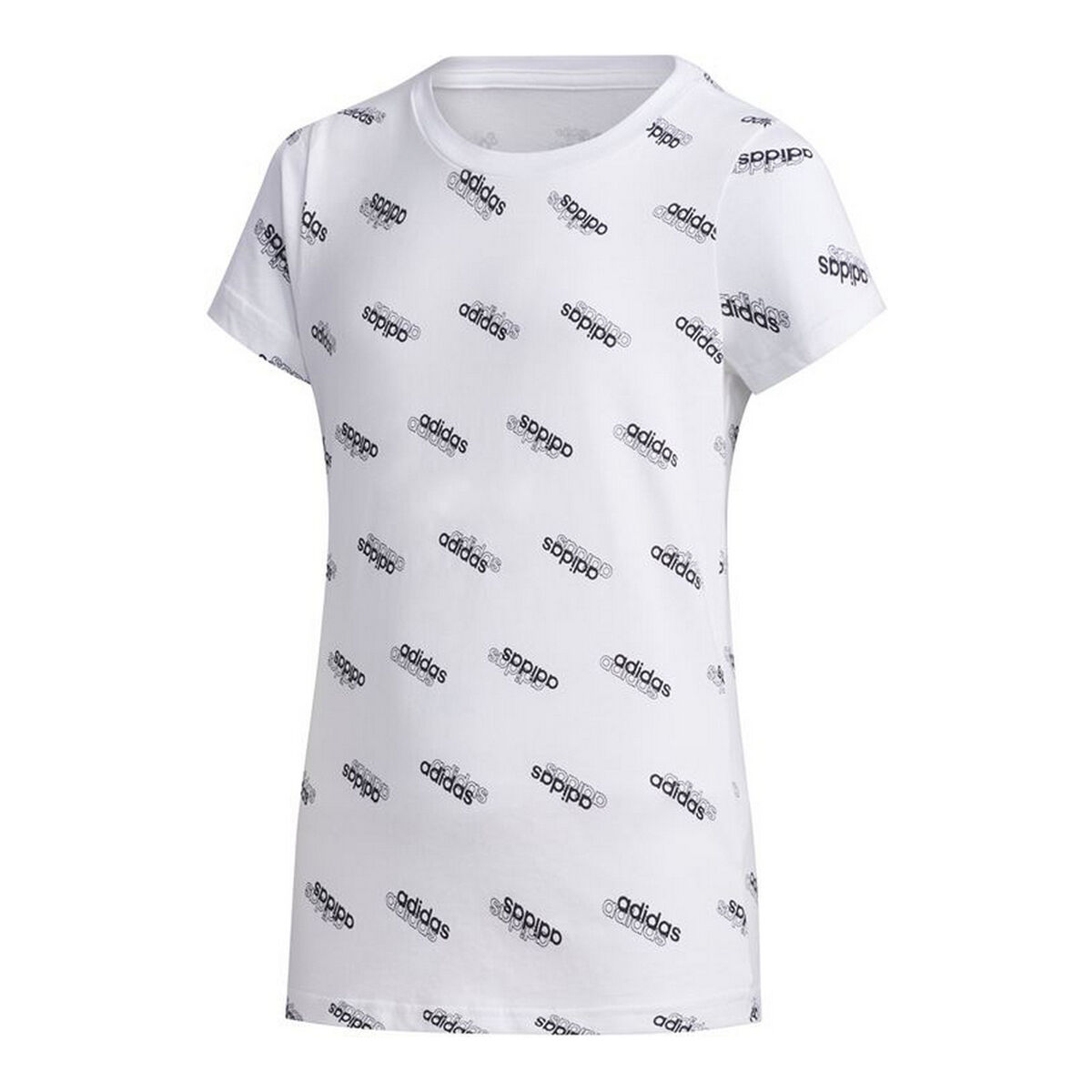 Barn T-shirt med kortärm Adidas Sportswear Vit - 9