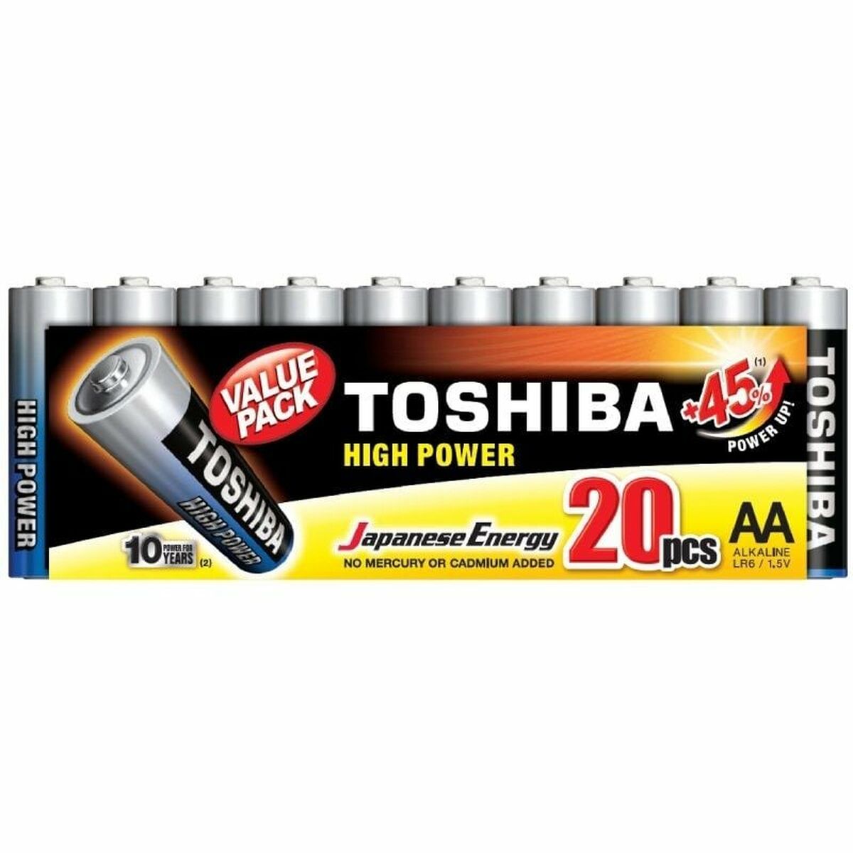 Laddningsbart batteri Toshiba R6ATPACK20 1,5 V - 2