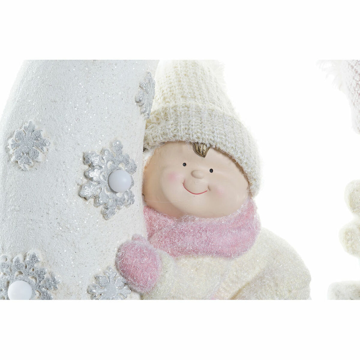 Prydnadsfigur DKD Home Decor Vit Rosa Måne 31 x 20 x 43 cm (2 antal) - 3