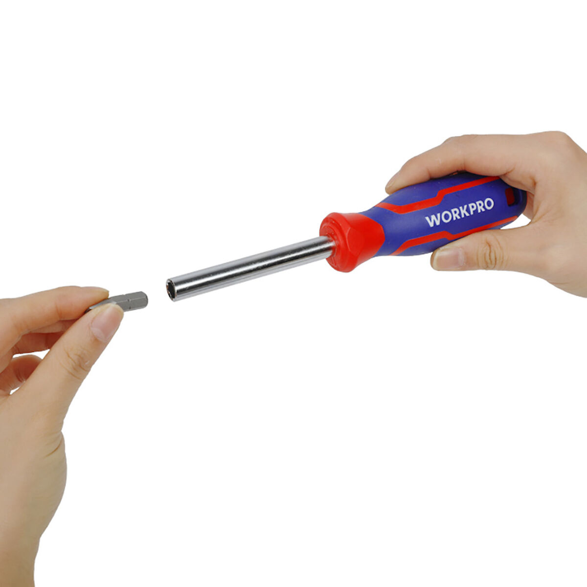 Skruvmejselhandtag med magnetspets Workpro - 3
