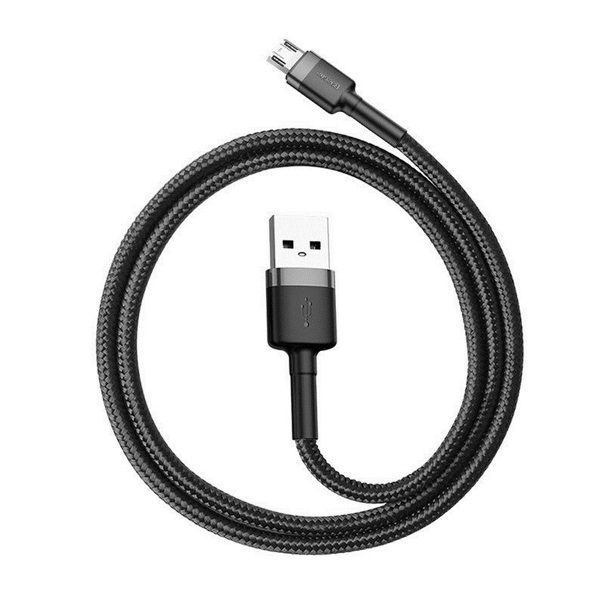 USB-kabel till mikro-USB Baseus CAMKLF-BG1 Vit Svart 1 m - 3
