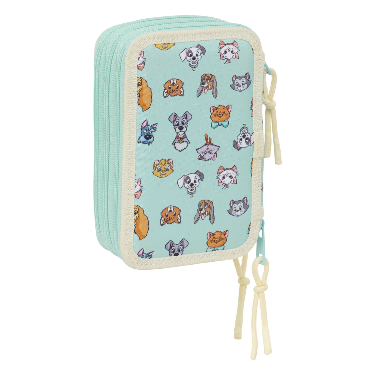 Pennfodral med tillbehör Disney Blå 12,5 x 19,5 x 5,5 cm 37 Delar - 6