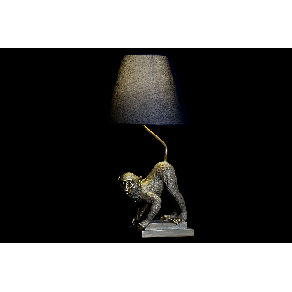 Bordslampa DKD Home Decor 32,5 x 30 x 60 cm Svart Beige Gyllene Metall Harts 220 V 50 W (2 antal) - 2