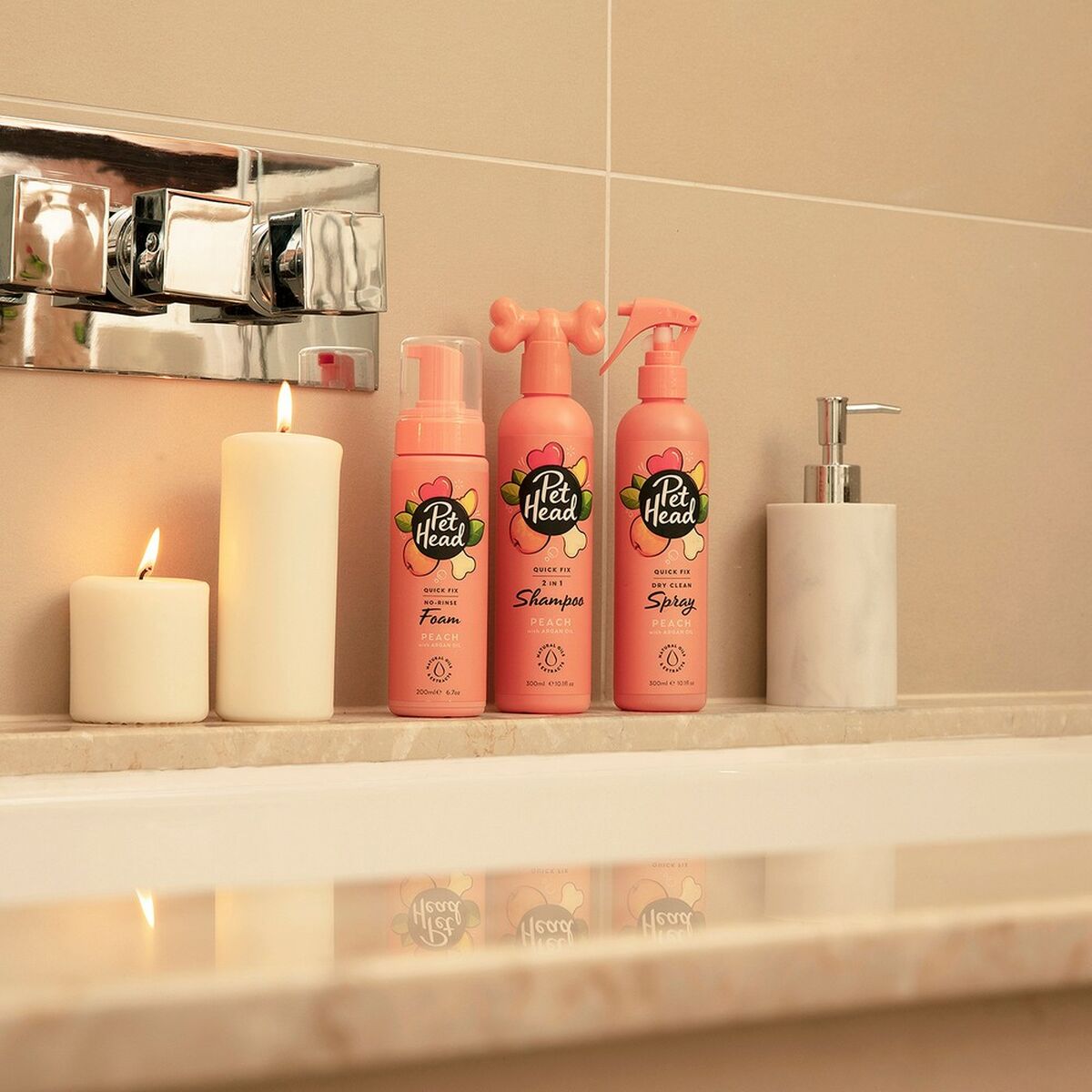 2-i-1 schampo och balsam Pet Head Quick Fix Persika - 7