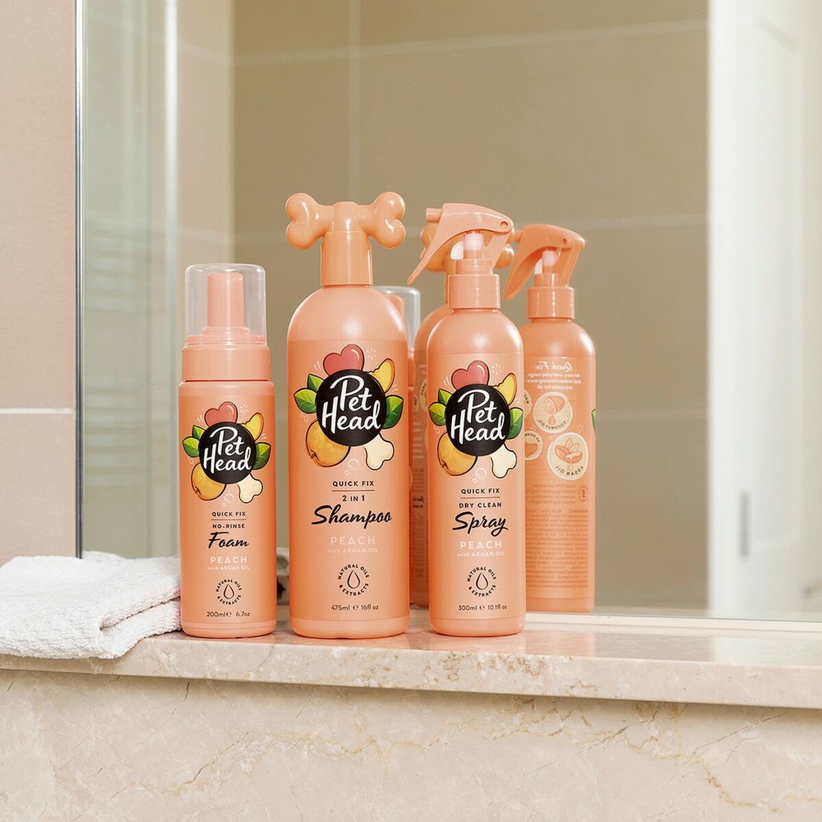 2-i-1 schampo och balsam Pet Head Quick Fix Persika - 9