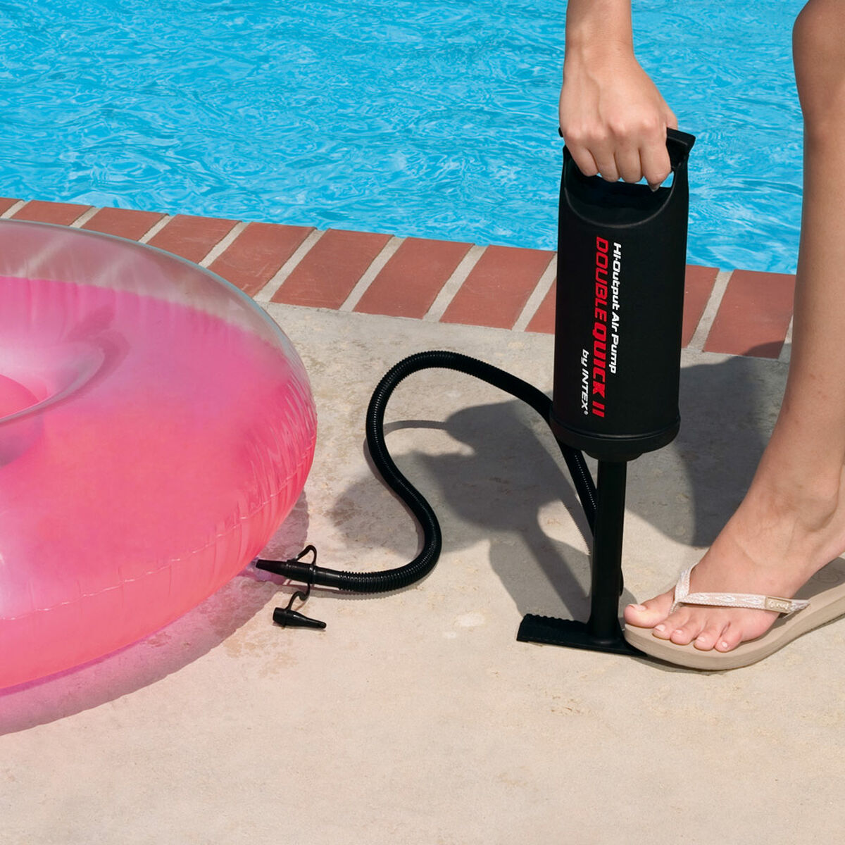 Luftpump Intex Double Quick II (4 antal) - 7