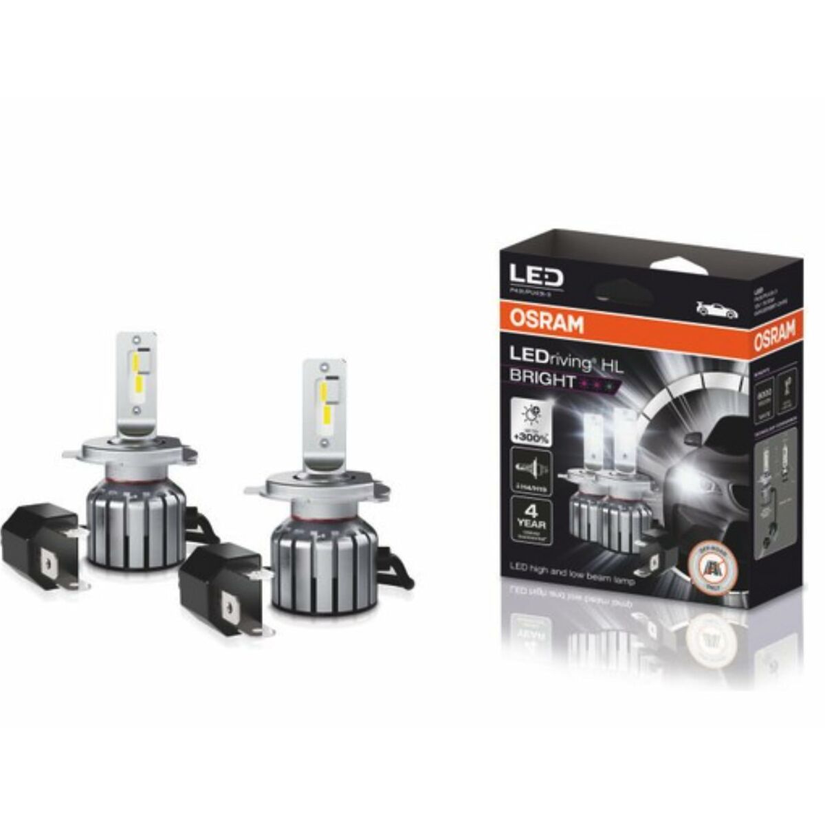 Glödlampa för bil Osram LEDriving HL Bright 15 W H4 12 V 6000 K - 4