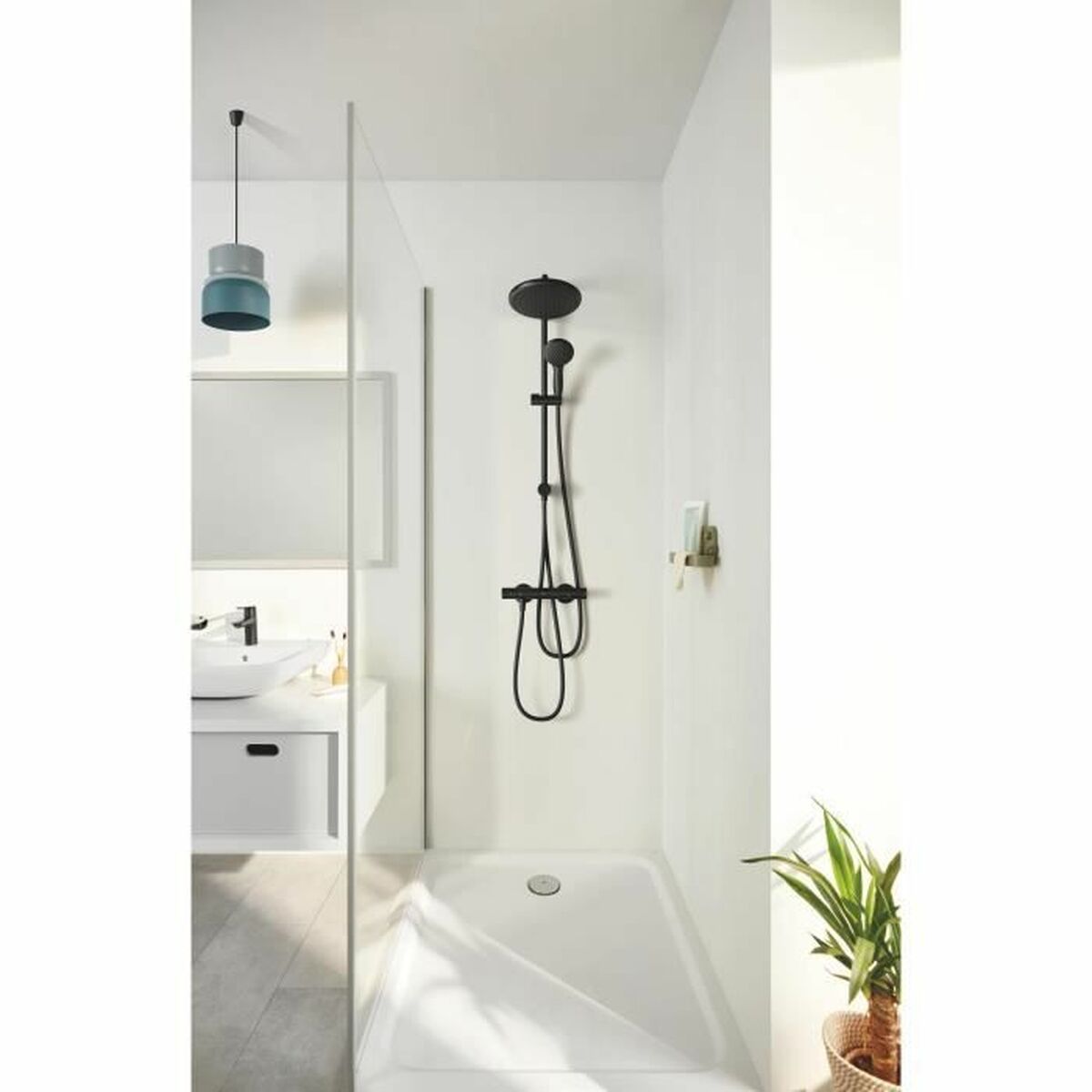 Duschpelare Grohe Vitalio Start System 250 Svart ABS - 2