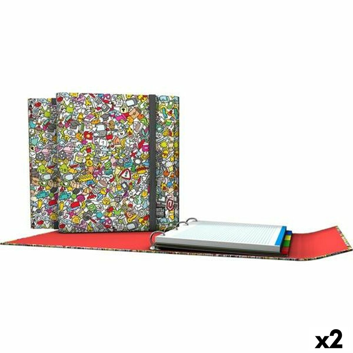 Ringpärm Grafoplas Carpeplús Icons Multicolour A4 (2 antal) - 3