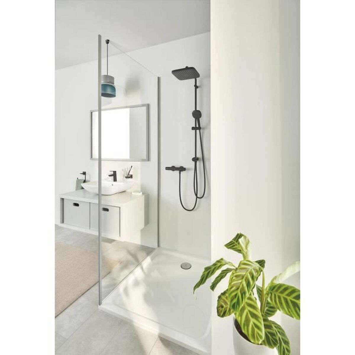 Duschpelare Grohe Vitalio Comfort 250 Svart ABS - 2