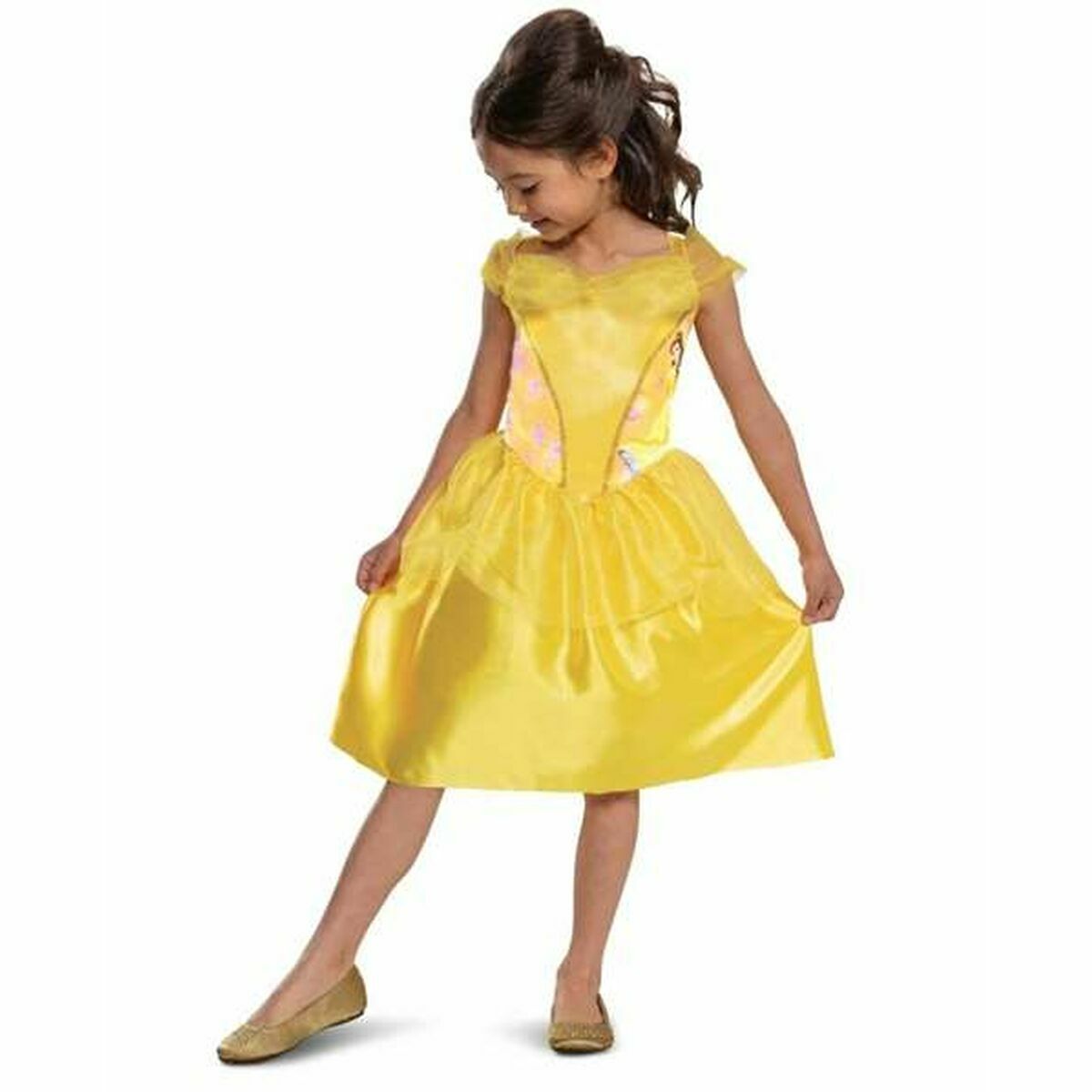 Maskeraddräkt för barn Disney Princess Bella Basic Plus Gul - 3