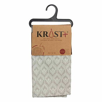 Underlägg Krist+ Silvrig Silver Romb (12 antal)