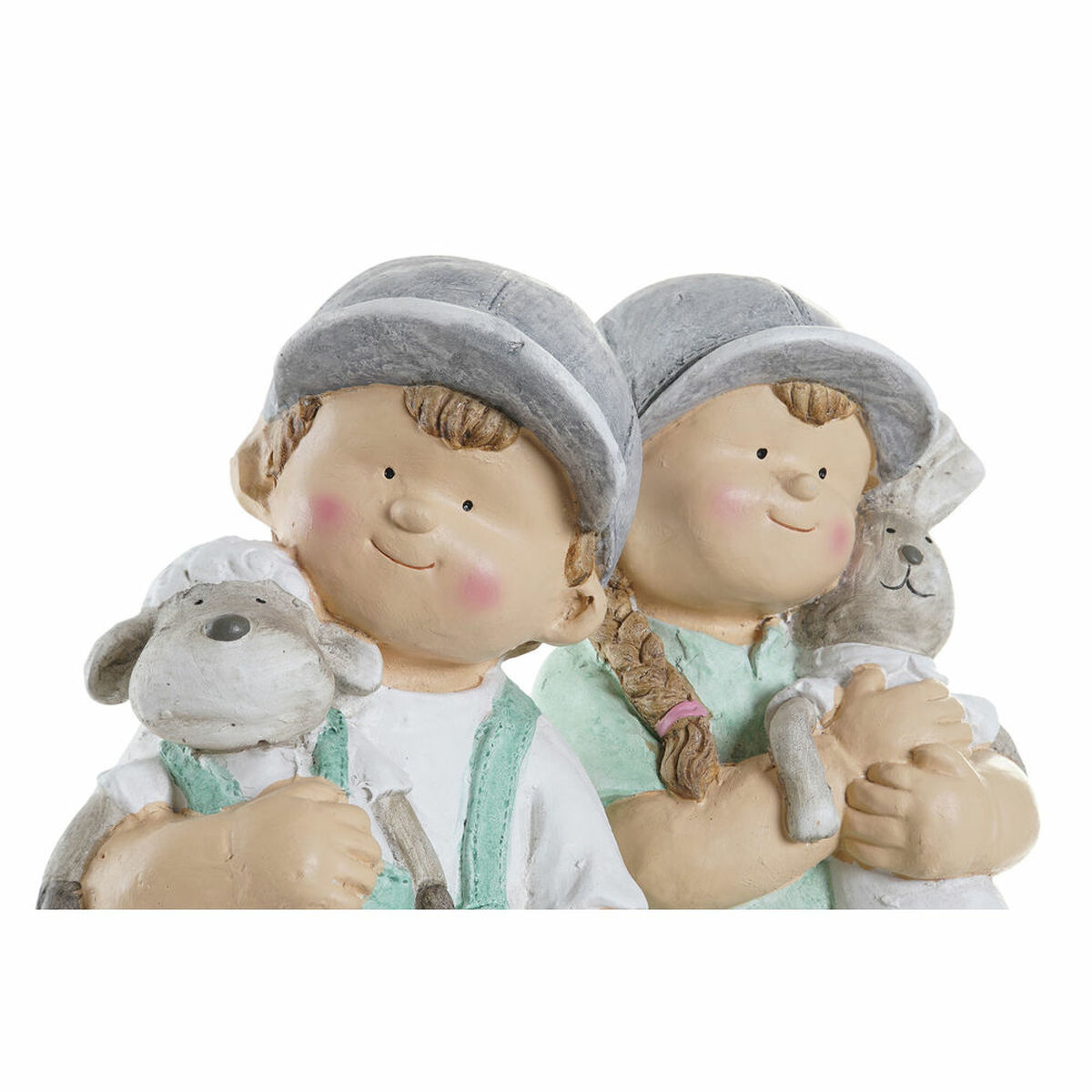 Prydnadsfigur DKD Home Decor Glasfiber Pojkar (2 pcs) (20 x 18 x 48 cm) - 2
