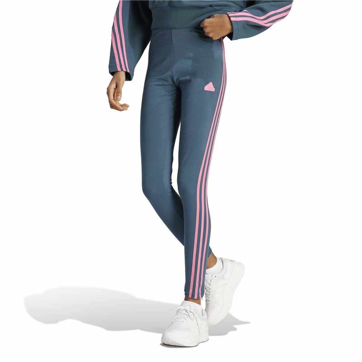 Sport-leggings, Dam Adidas Fi 3S Blå - 3