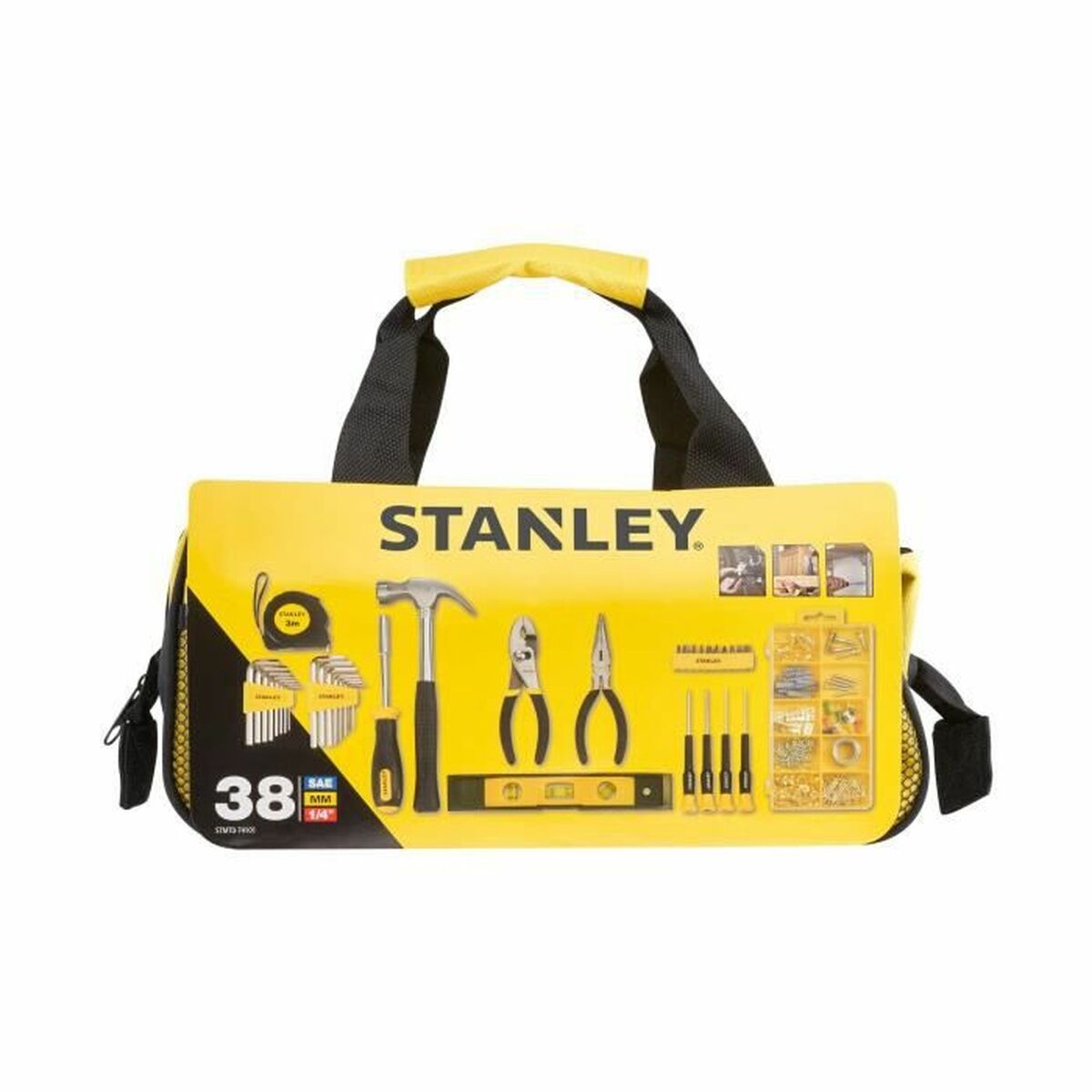 Verktygsväska Stanley STMT0-74101 Gul Svart Metall 33 x 20 x 18 cm 38 Delar - 3