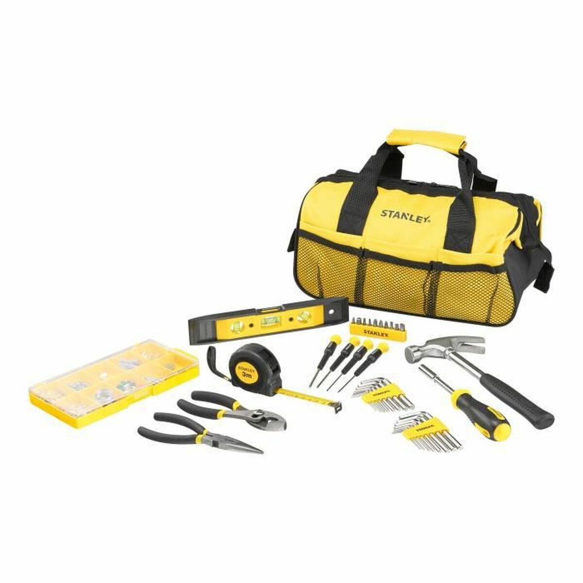 Verktygsväska Stanley STMT0-74101 Gul Svart Metall 33 x 20 x 18 cm 38 Delar