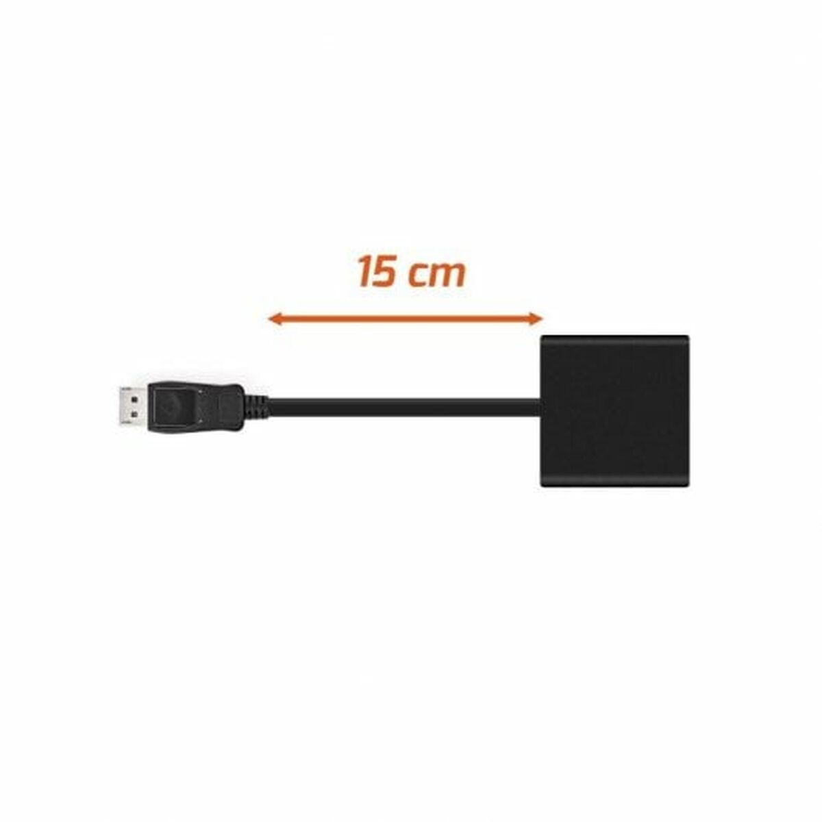 DisplayPort till VGA Adapter PcCom Essential Svart 15 cm - 3